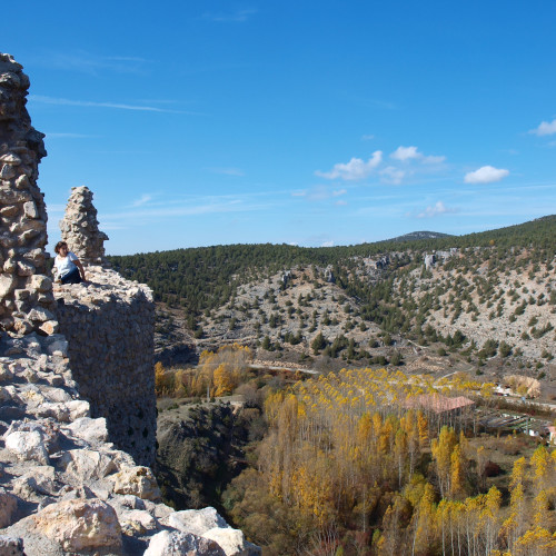 vista desde el castillo de ucero, cañon del río lobos