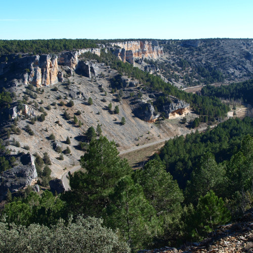 vista desde el mirador de las gullurías, cañon del río lobos