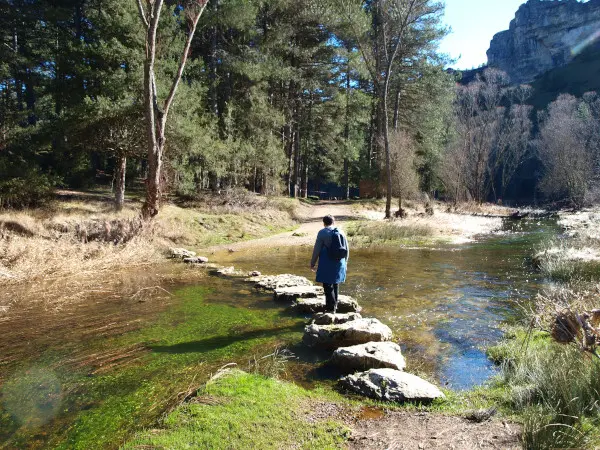 piedras pasaderas para cruzar el río lobos