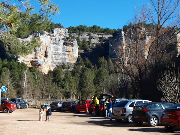 aparcamiento valdecea cañon del río lobos